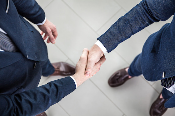 Business people shaking hands, finishing up a meeting Föhlisch & Dreyer - Steuerberatung